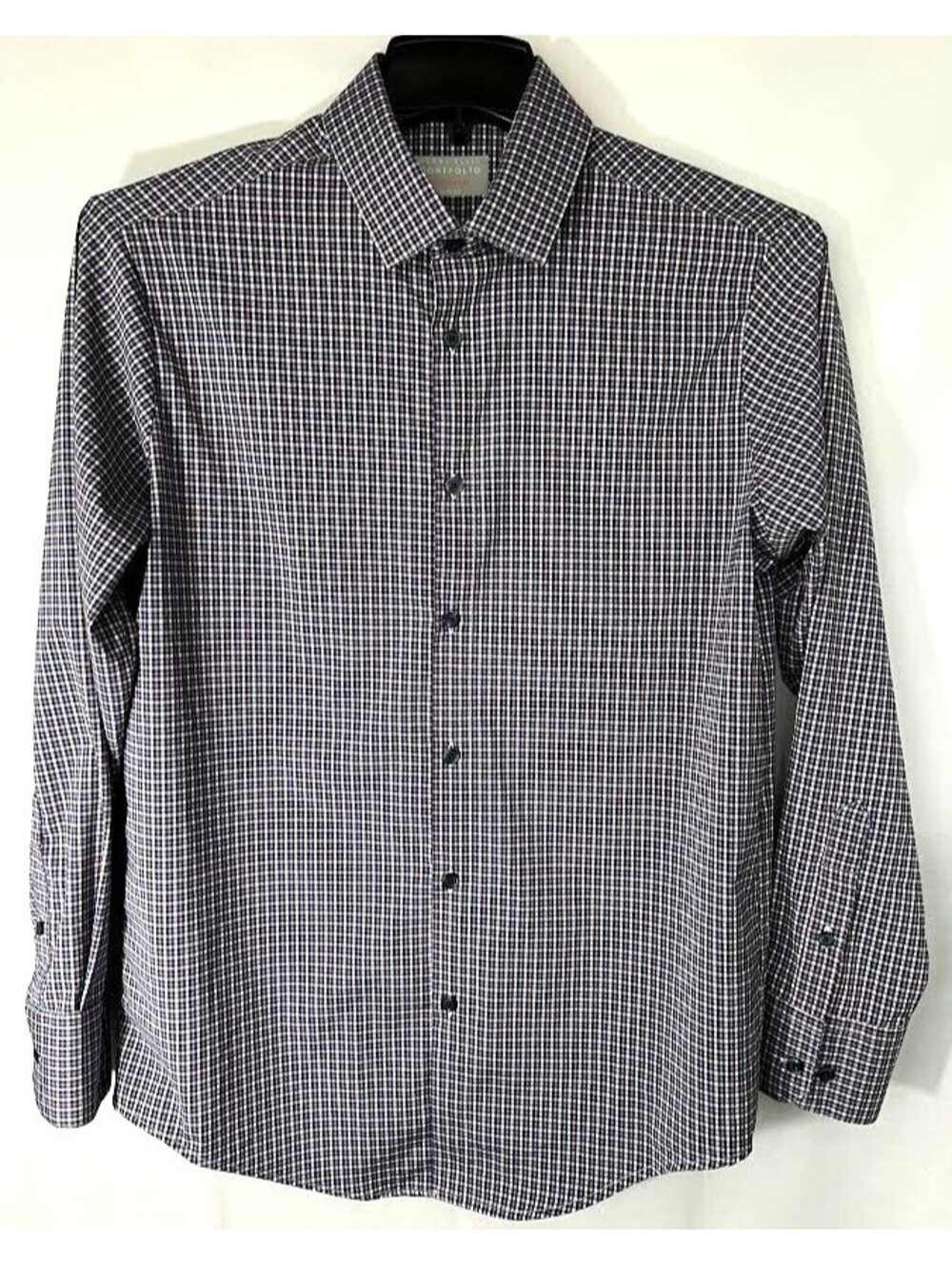 Perry Ellis Men's Dress Shirt-Size 16 32/33 Slim Fit, Button, Collared